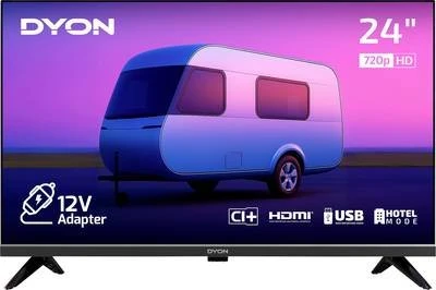 Enter 24 Pro-X-V, LED-Fernseher 60 cm (24 Zoll), schwarz, WXGA, Triple Tuner, 12V-Anschluss