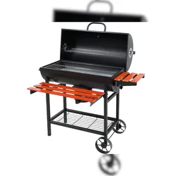 GRILL WĘGLOWY Z POKRYWĄ, RUSZT 71X34,5CM