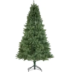 tectake Künstlicher Weihnachtsbaum Dancer mit Spritzgussnadeln  Grün