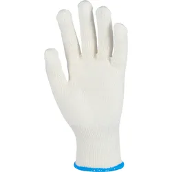 Nylon/BW-Strickhandschuhe ohne Noppen - 6 (XS)