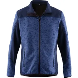 Strickfleecejacke "ESSENTIAL" - L - kornblau/hydronblau