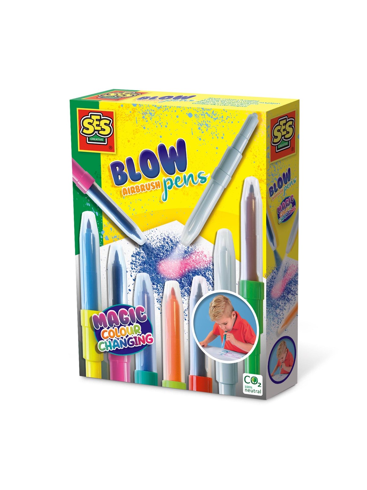 SES Creative Blow Airbrush Pens - Magic Colour Changing