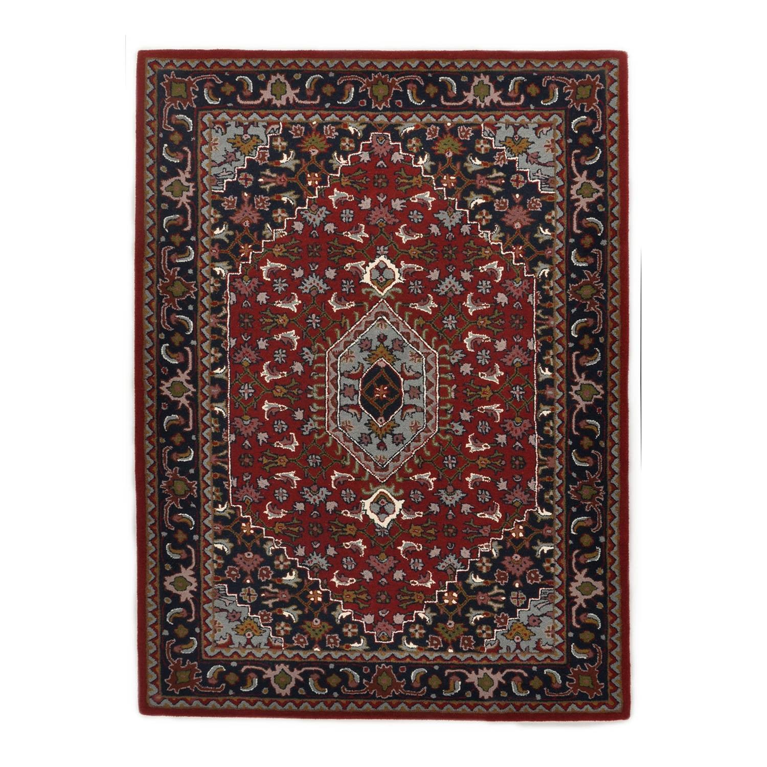 home24 Wollen vloerkleed Royal Persian rood, 60 x 90 cm
