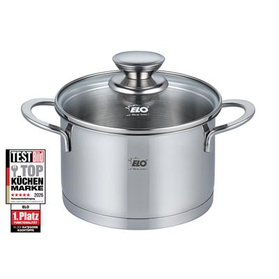 Fleischtopf ELO "Galant", silber (silberfarben), Ø:14cm, Töpfe, Fleischtopf, integriertes Öl- Dosier-System, Induktion