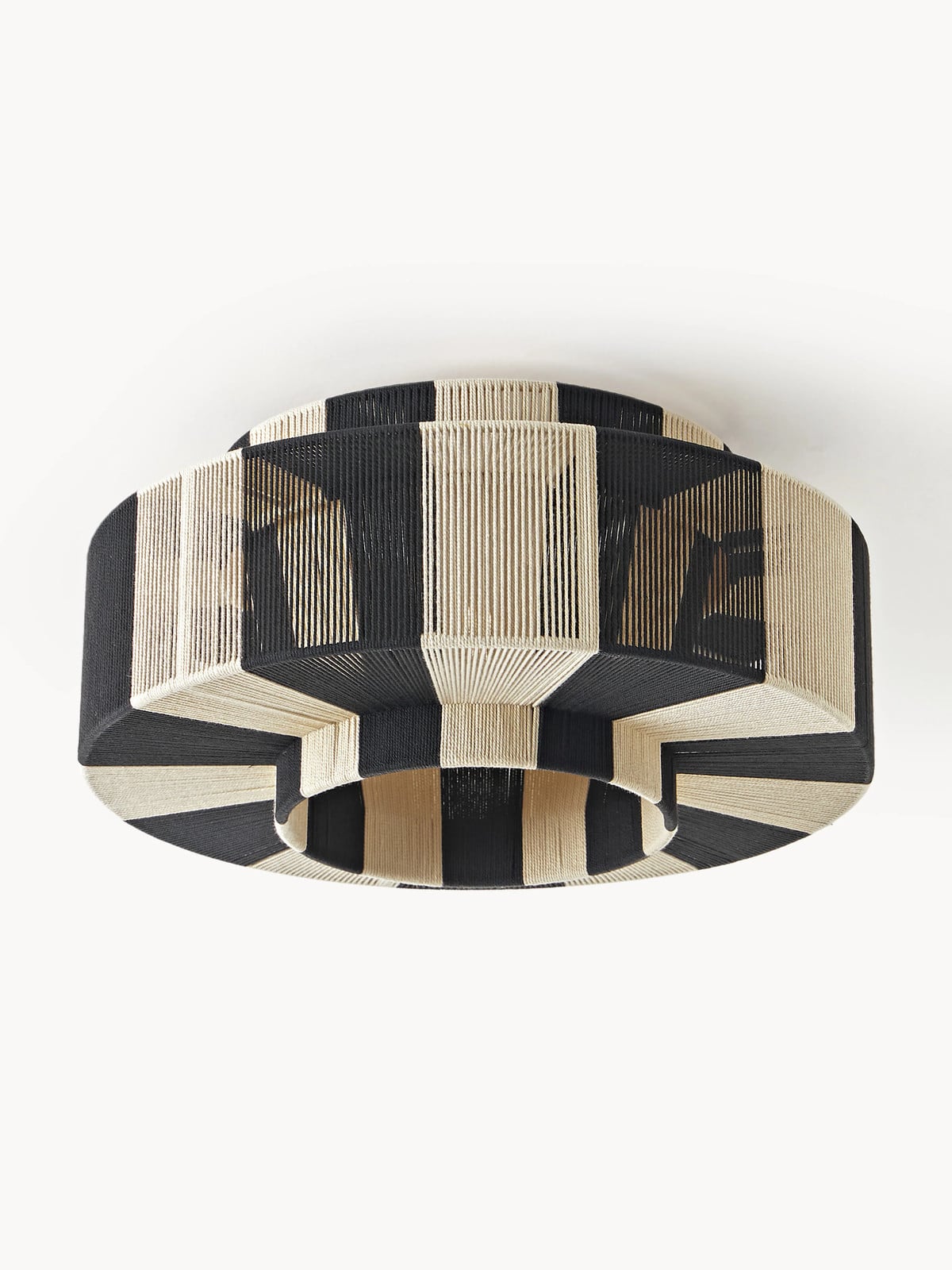 Westwing Collection Plafondlamp Lace van linnen draad