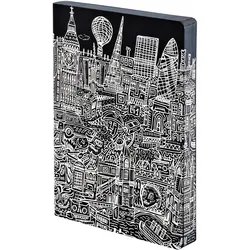 Nuuna, Heft + Block, Graphic L, London (A5, Gepunktet, Weicher Einband)