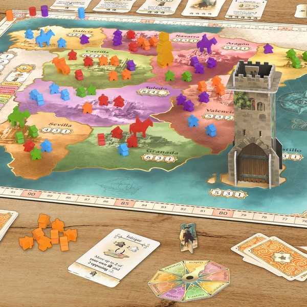 El Grande 2023 Edition, Strategic Board Game from Hans im Glück, 15th-Century Spain, Area Control, Hidden Deployment, and Negotiation