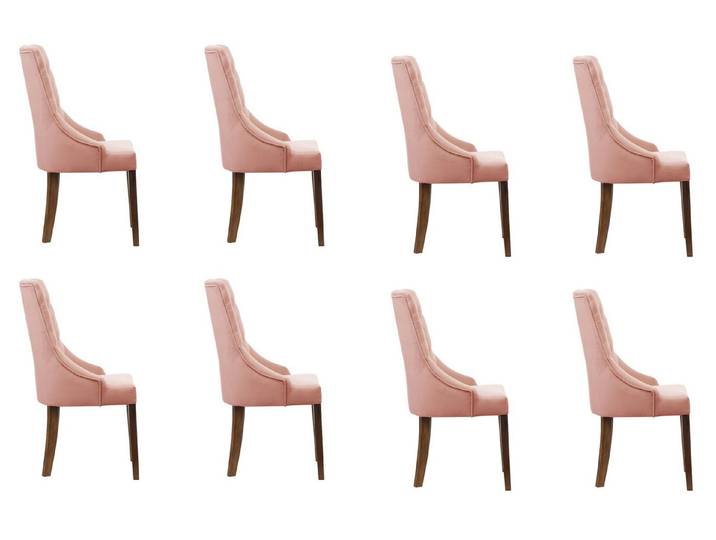 JVmoebel Polsterstuhl Chesterfield Lounge Sessel in sanfter Rosa-Polsterung (Set), Made in Europa