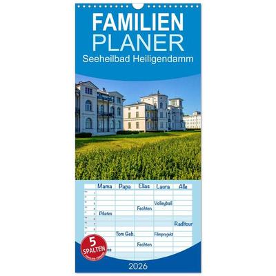 Familienplaner 2026 - Seeheilbad Heiligendamm mit 5 Spalten (Wandkalender, 21 x 45 cm) CALVENDO
