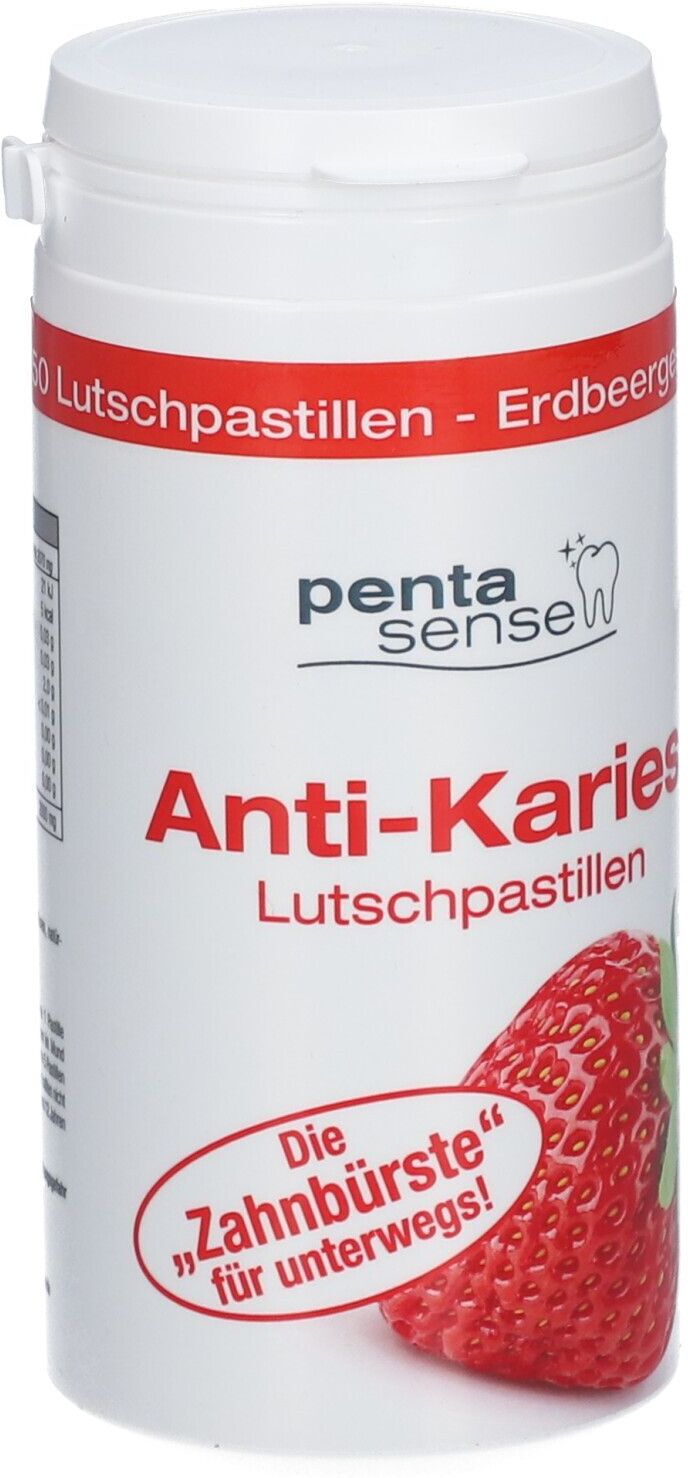 penta sense Penta-Sense Anti-Karies Lutschpastillen Erdbeere 150 St Pastillen