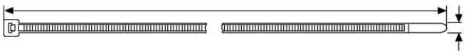 HellermannTyton Colliers de serrage UB150B-N-PA66-NA-C1 ; Hellermann Tyton (138-00045)