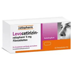 LEVOCETIRIZIN-ratiopharm 5 mg Filmtabletten 50 St