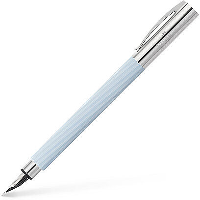FABER-CASTELL Füllhalter AMBITION ITALIC ICE BLUE F keine Farbe EG