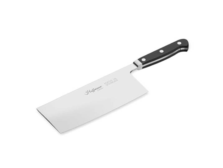 Hoffmann Hackmesser, 18 cm Klinge, Edelstahl, POM-Griff, Handgeschmiedet in Solingen, 30,7 cm Gesamtlänge, für Küche, Chinesisches Kochmesser, Chefmesser
