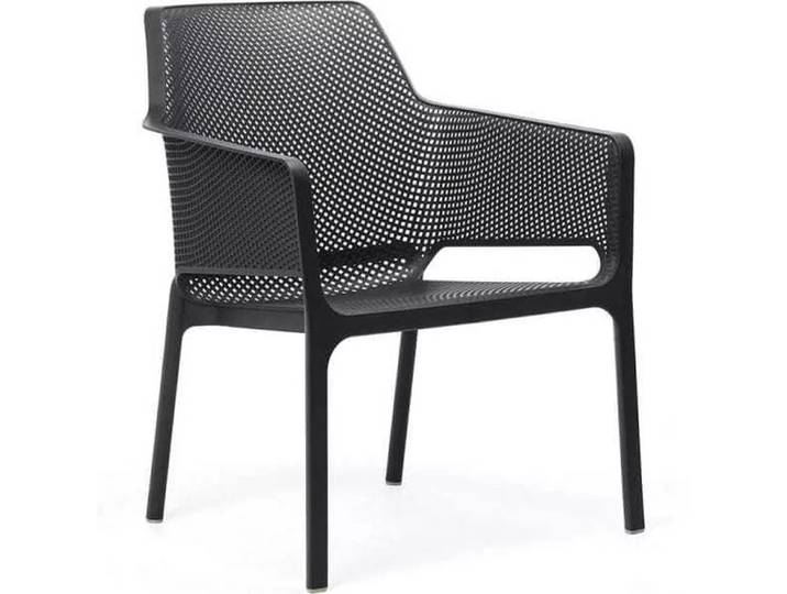 NARDI outdoor - Gartensessel Net anthrazit hoch, One Size, Grau