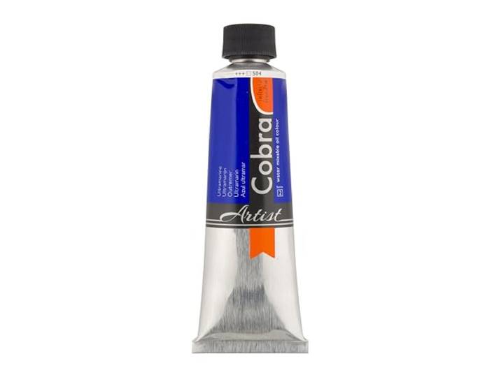 Cobra Artist watermengbare olieverf - Ultramarijn 504-150 ml Tube - Hoge pigmentatie en lichtechtheid - Zonder oplosmiddelen