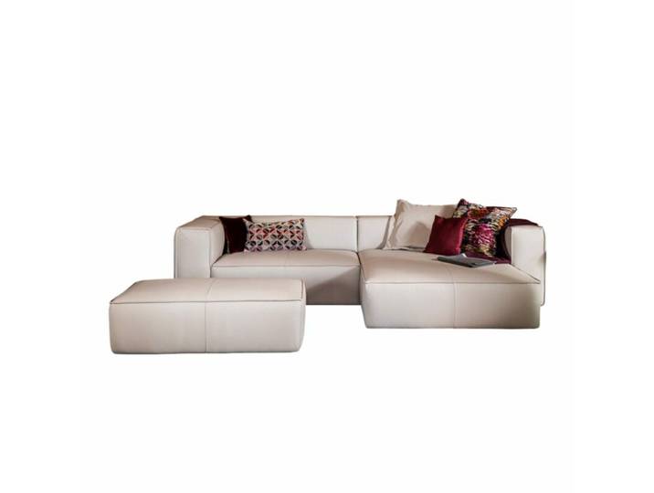 Willi Schillig around the block Ecksofa in Leder - rechts , inkl