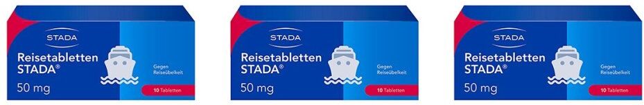 Reisetabletten STADA 50mg Dimenhydrinat bei Reiseübelkeit
