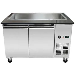 Skyrainbow SNACK-Line Bain-Marie Theke 3x GN1/1, Granit Star Galaxy schwarz, 123x82x85,5