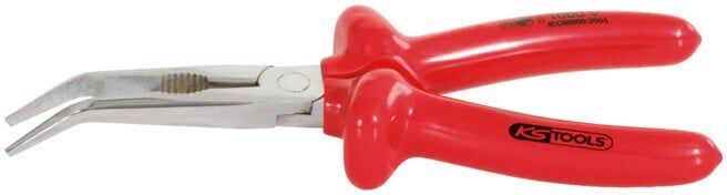 VDE Pince à bec demi-rond, coudée 200mm ; KS Tools (117.1292)