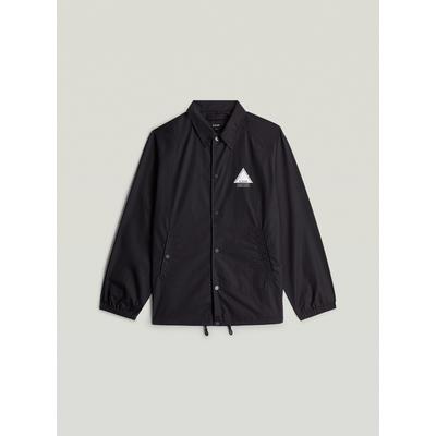 Outdoorjacke G-STAR "Coach Jacke", Herren, Gr. M, schwarz (dk schwarz), Obermaterial: 64% Baumwolle, 36% Polyimid, Jacken Outdoorjacke