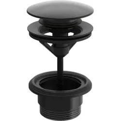 Hansa Push-Open-Ablaufgarnitur 0764010033 G 1 1/4, mattschwarz