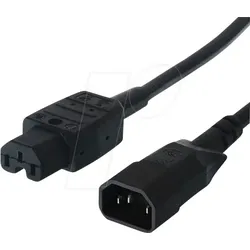 BACH 356.1240 - Verbindungskabel C14-C15, schwarz, 2 m