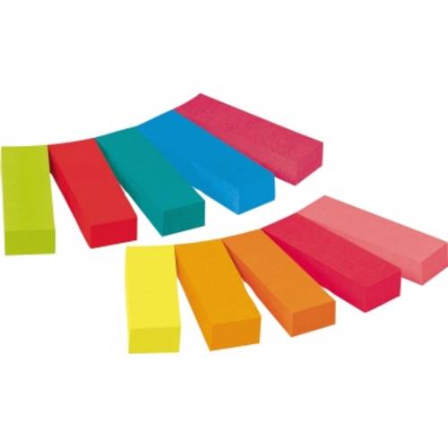 Post-it Haftstreifen 670-10AB Gelb, Ultragelb, Pastell-Rosa, Neonorange, Ultrapink, Neongrün, Ultrablau, Türkis, Mohnrot, Rot