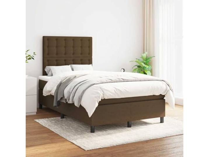 KTHLBRH Bettgestell aus schwarzem Stahl, 135 x 190 cm, mit Kopfteil Bettgestell mit Stauraum, Lattenrost aus Metall, stabile Struktur, für Schlafzimmer
