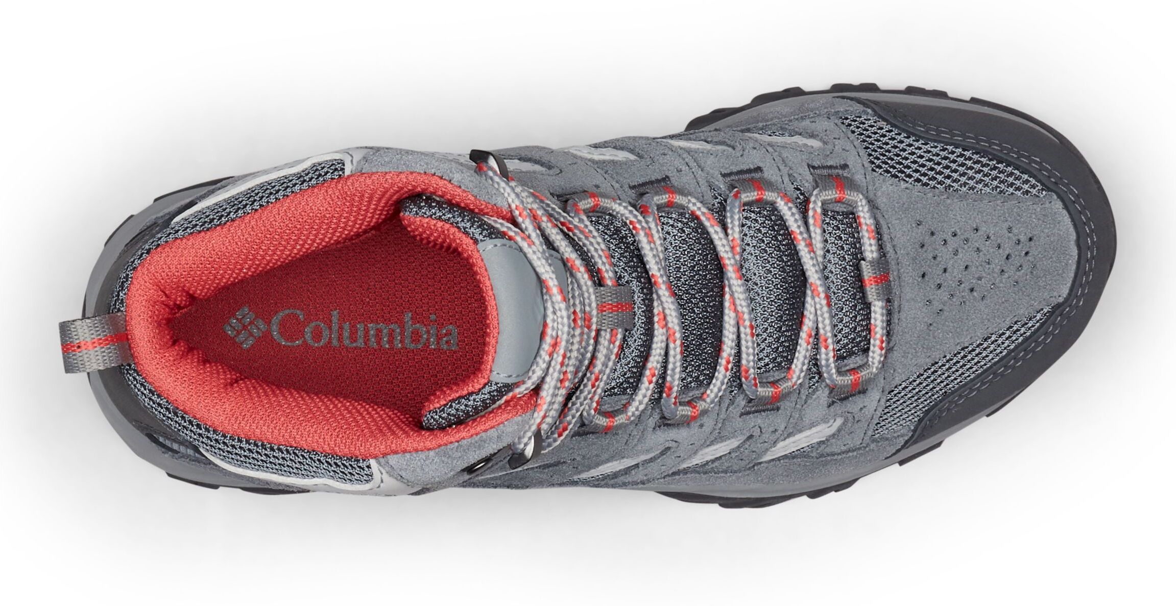 Outdoorschuh COLUMBIA "CRESTWOOD™ MID WATERPROOF", Damen, Gr. 37, grau (graphite, darotevil), Leder, Textil, Schuhe Outdoorschuh, Wasserdicht graphite, darotevil 37