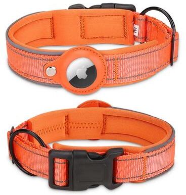 Pet Hub Apple Airtag Anti Lost Dog Collar: Pet Accessories For Protection & Tracking M 1