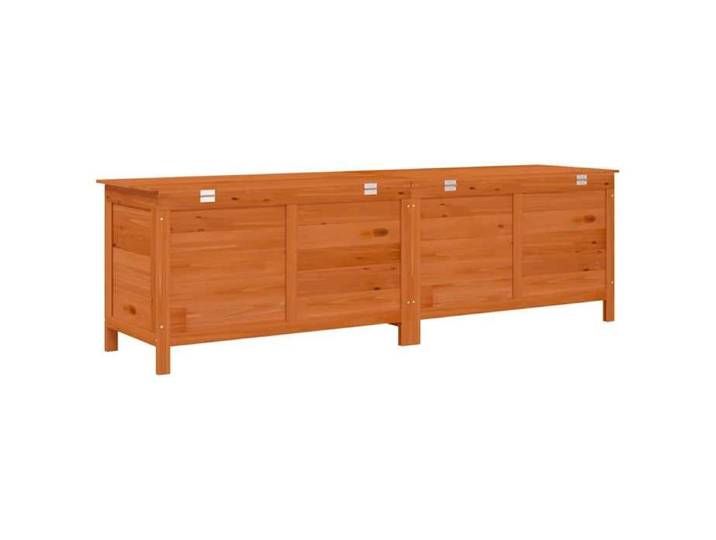 NEUF Coffre/Boîte de stockage jardin - Utilisations multiples - avec rangement marron bois massif de sapin FR00_34250741674