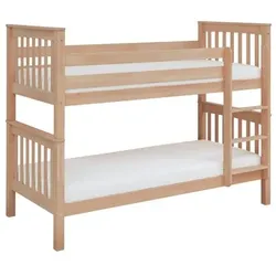 Infanskids Etagenbett Pino 90 x 200 cm Holz Beige Natur