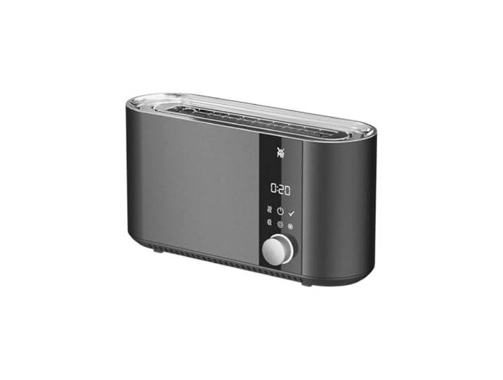 WMF Master Toaster Langschlitz Motorisiert, 2 Scheiben, XXL-Toast, Automatische Brotzentrierung, Check-Up Funktion, 980 W, Touch Bedienfeld, LED-Lichtleiste, Edelstahl Matt