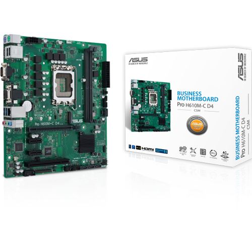 Asus Pro H610M-C D4-CSM Intel H610 So.1700 DDR4 mATX Retail