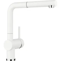 Blanco Linus-s Küchenarmatur 516692 ausziehbar, SILGRANIT-Look silgranitweiß