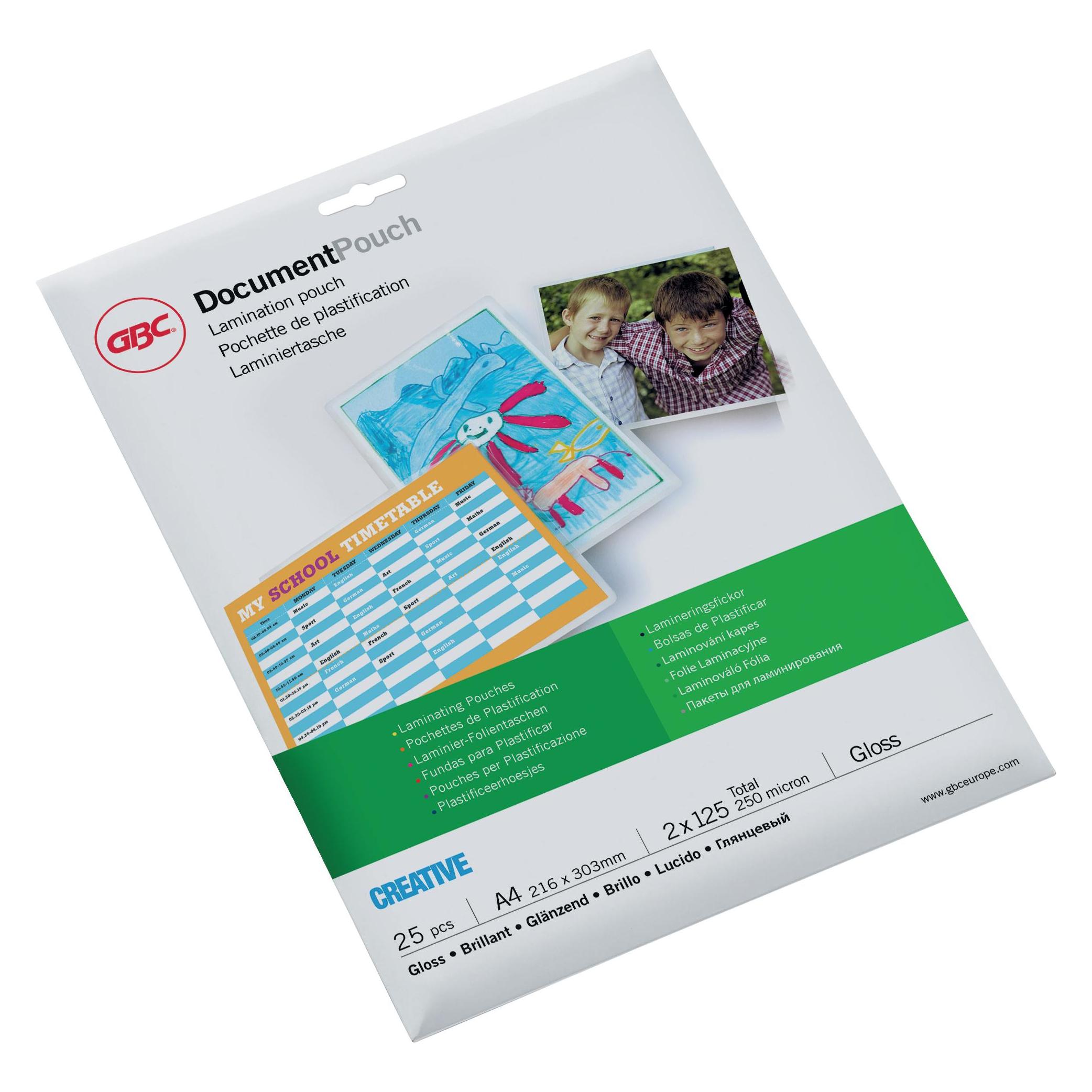 GBC Laminiertasche (A4, 25 Stk., 125 µm) (ED04125)