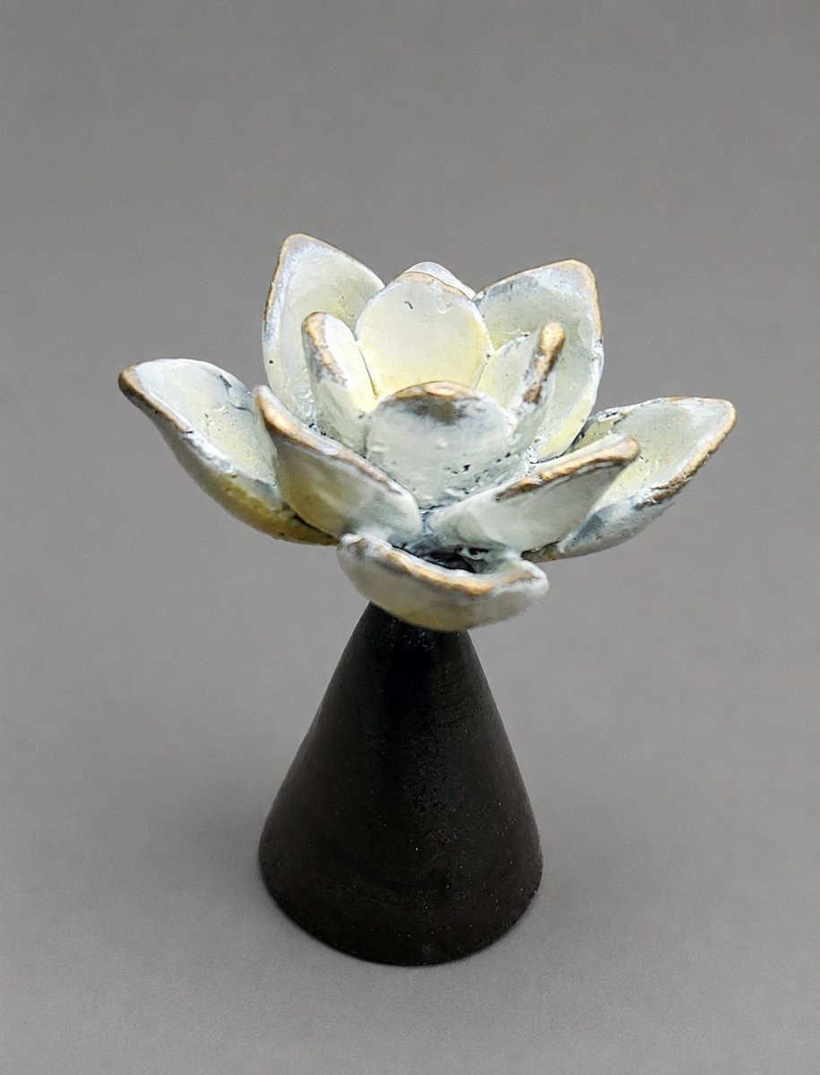 Bronzartes Mini Urn Lotusbloem - Brons