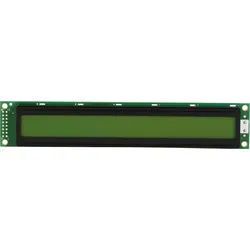 LCD-PM 2X40-6 A - LCD-Modul, 2x40, H:5,7mm, ge/gn, m.Bel.