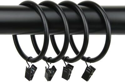 InStyleDesign 10 Heavy Duty Curtain Rings 2-1/2 inch - n/a