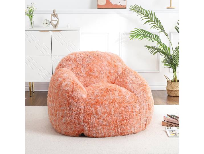 Fauteuil pouf, canapé pouf avec accoudoirs, fauteuil paresseux moelleux en mousse pour la lecture et les jeux