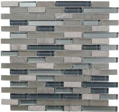 The Tile Life Victory Brick 1 x 2 Glass Mosaic Wall Tile
