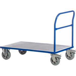 Rollcart Transportwagen Schiebebügelwagen, 02-1307, 1000 x 700 mm, mit Feststellbremse, Tragkraft 1200 kg