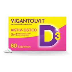 VIGANTOLVIT Vitamin D3, K2 und Kalzium 60 St