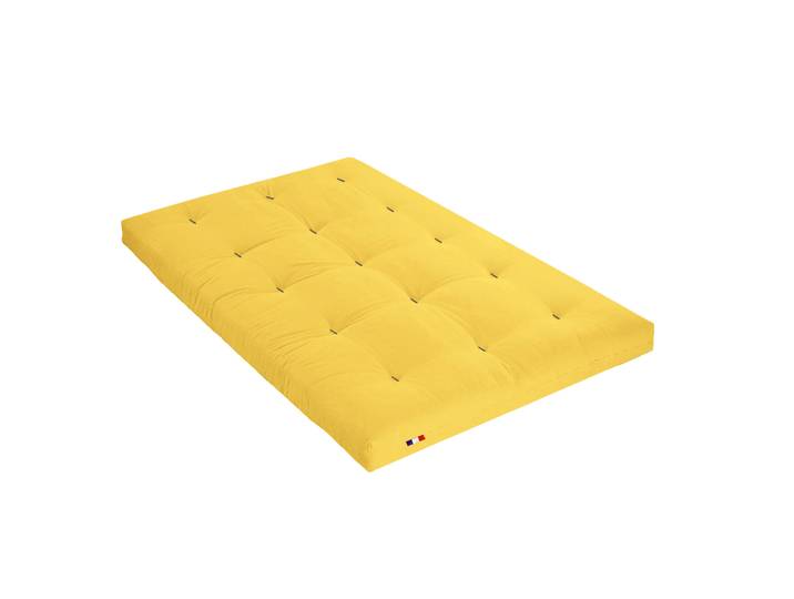 Matelas futon ocre en coton 180x200
