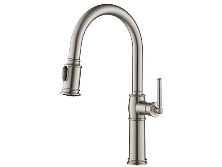 Kraus KPF-1682SFS Sellette Einhand-Pull-Down-Küchenarmatur, fleckenfreier Edelstahl