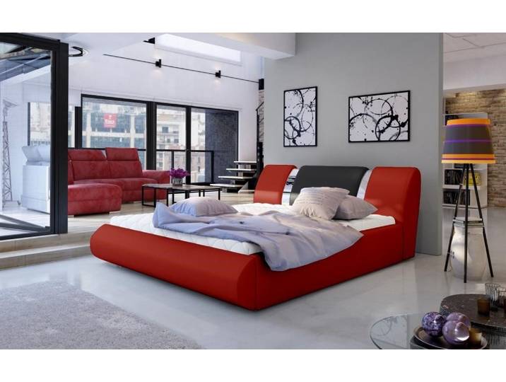 Xlmoebel Polsterbett Boxspringbett in Schwarz und Weiß mit eleganter Ästhetik, Hergestellt in Europa