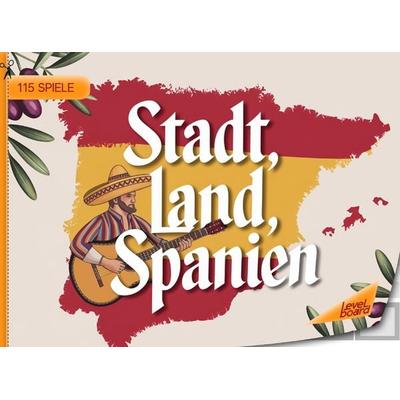 Stadt, Land, Spanien - 115 Spielblöcke, Taschenbuch von LevelBoard Spiele, LevelBoard Spiele, 978-3-693-19770-7