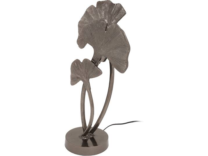KAYOOM Tischleuchte Bailey , schwarz, 1, H: 52cm, 1 Stk., Leuchten, Dekorative Tischleuchte im Gingko-Blatt-Design, handgefertigt Metall, Tischleuchte