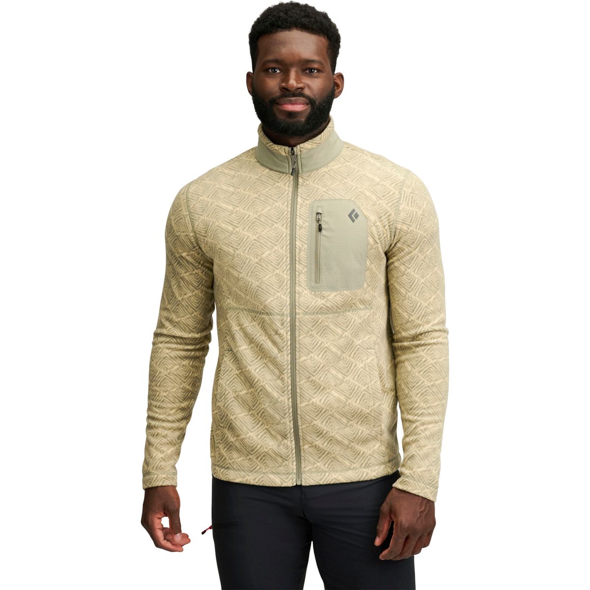 Black Diamond M Rift Full Zip Fleece Jacket granola-pine smoke (9744) LRG AP7441179744LRG1